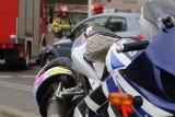 Wypadek przy Leclercu. Motocykl wjechał w samochód osobowy [ZDJĘCIA] 