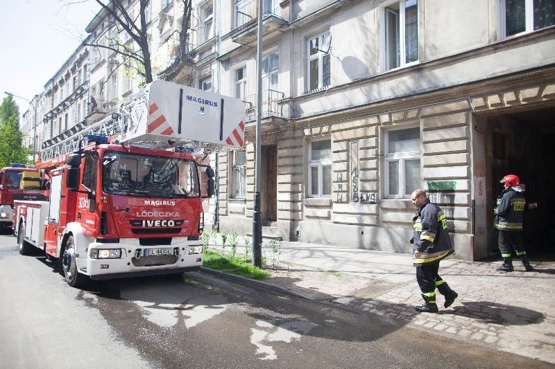 Pożar przy ul. Abramowskiego