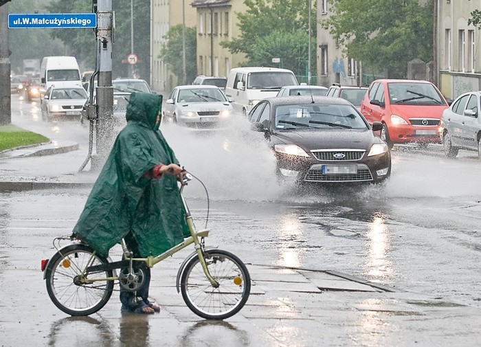 Deszczowa pogoda w Slupsku