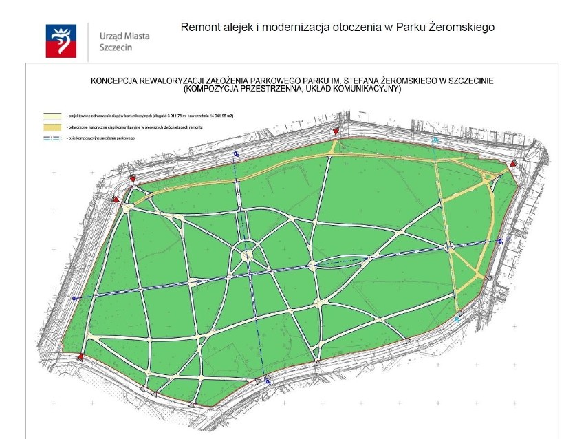 Park Żeromskiego w Szczecinie wypięknieje. Znamy szczegóły trzeciego etapu modernizacji 