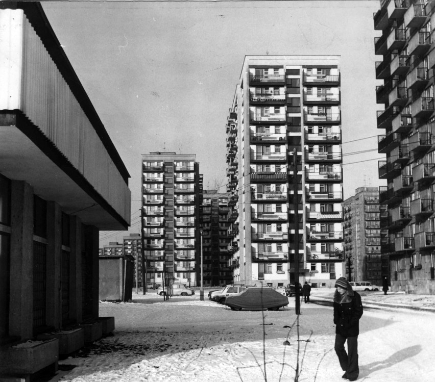 Kraków, styczeń 1977 osiedle XXX Lecia Prl