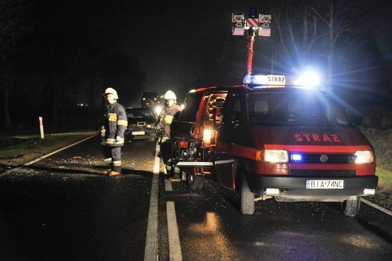 Droga była całkowicie zablokowana przez kilka godzin.