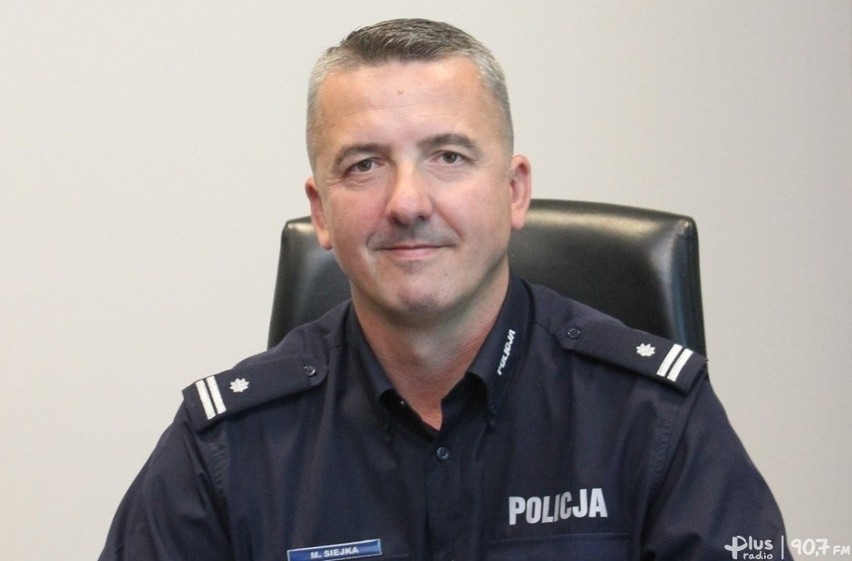 Mariusz Siejka, komendant powiatowy policji w Opocznie...