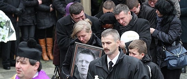 Pogrzeb Rafała Dzwonka odbył się w Klasztorze Cystersów.