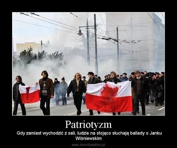 Patriotyzm na demotywatorach