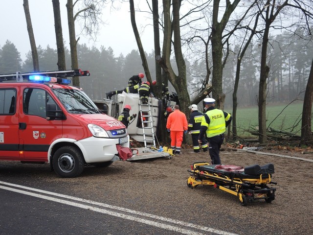 Wypadek między Miastkiem a Dretyniem