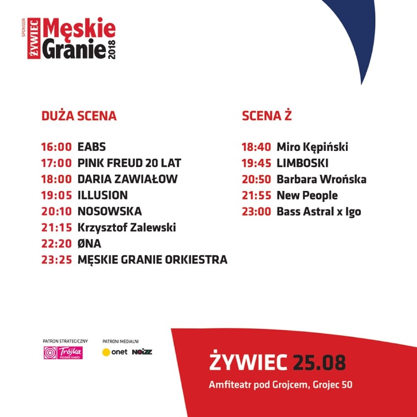 Męskie Granie 2018 FINAŁ w Żywcu