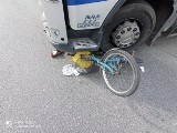 Potrącenie rowerzysty przez samochód ciężarowy na ulicy Kościuszki w Sępólnie. Policja ma wstępne ustalenia