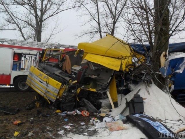 Wypadek na drodze wojewódzkiej 411 z Nysy do Głuchołaz.