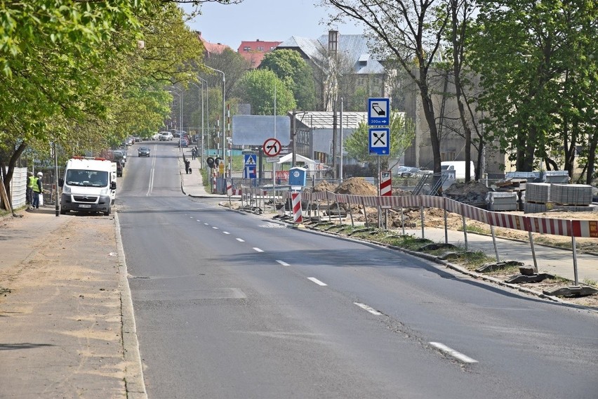 Ulice przy stadionie w Szczecinie w budowie. Po majówce utrudnienia