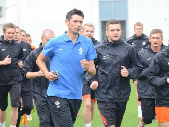 Pierwszy trening poprowadził Tadeusz Krawiec.