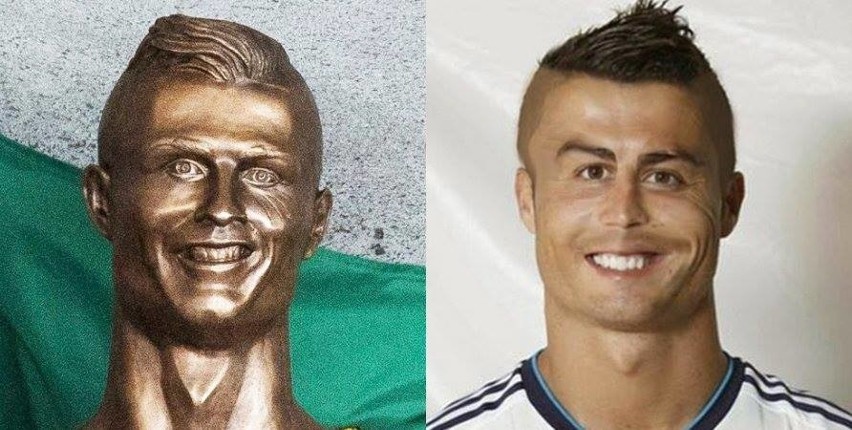 Internauci bezlitośni dla popiersia Cristiano Ronaldo [MEMY]