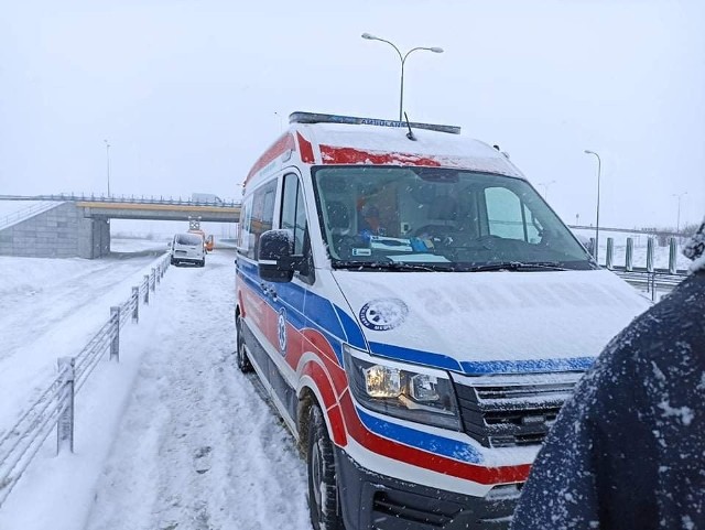 Na węźle Lisewo autostrady A1 doszło do wypadku. Jedna osoba jest w szpitalu