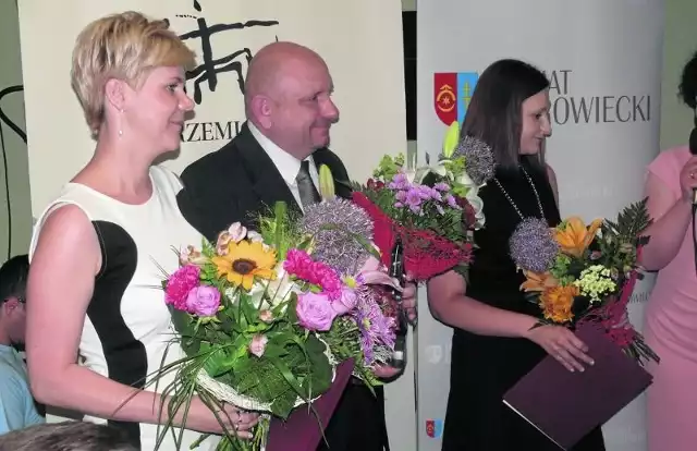 Laureaci plebiscytu w kategorii Fizjoterapeuta 2014 roku, od lewej: Urszula Sowa, Marek Wiecheć, Anna Ambroż.
