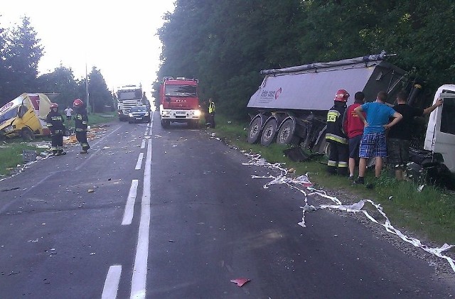 Na miejscu wypadku.