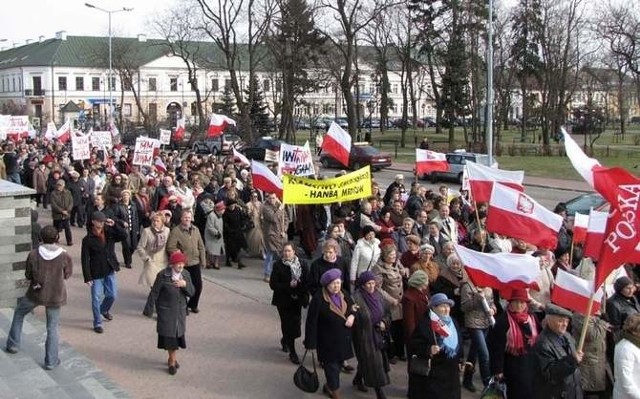 Tak wyglądał marsz w Suwałkach.