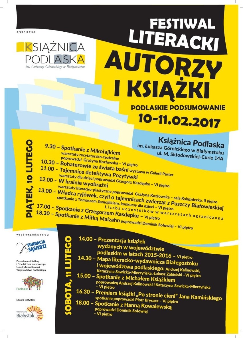 Książnica Podlaska. Festiwal literacki Autorzy i książki