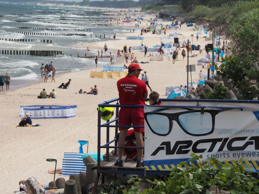 Czwartkowe popołudnie na plaży w Mielnie