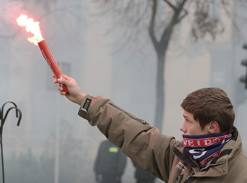 Glówne obchody Świeta Niepodleglości na placu Zwyciestwa  w...