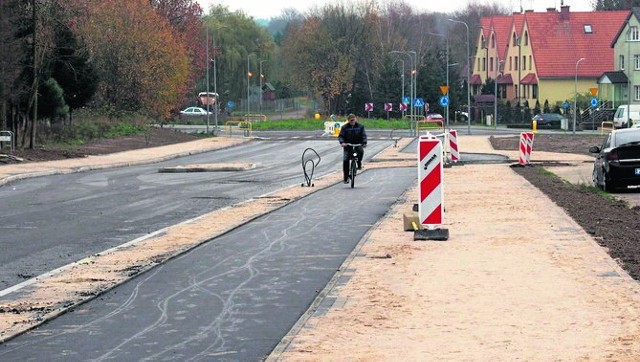 Odcinek między pętlą autobusową a rondem to 240 metrów, które powstaje przy dofinansowaniu z budżetu państwa