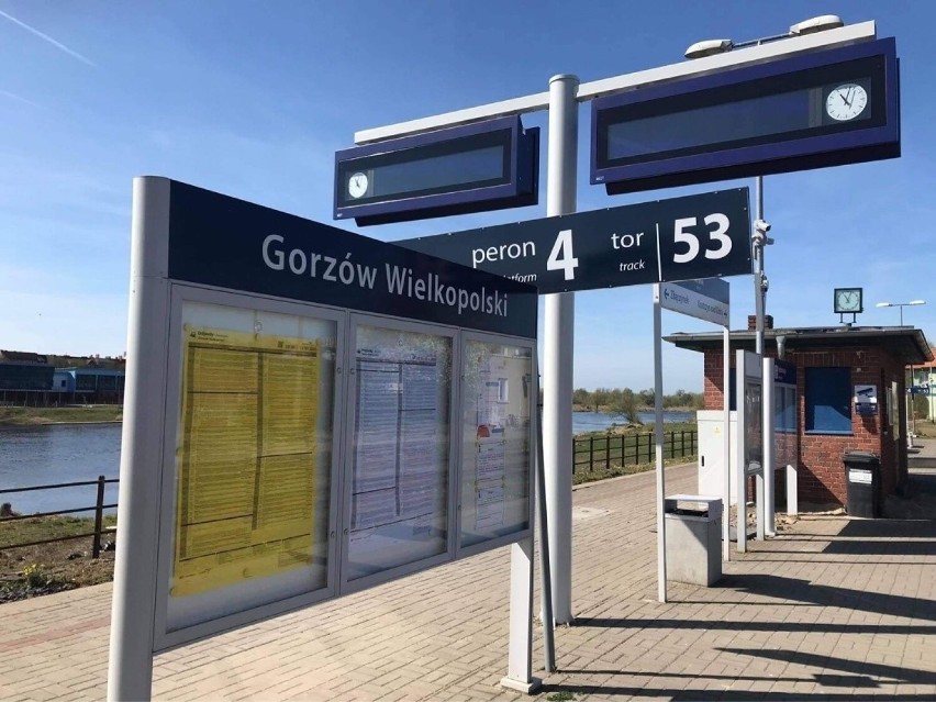 Pociągi z Gorzowa do Pszczewa będą odjeżdżać z peronu...