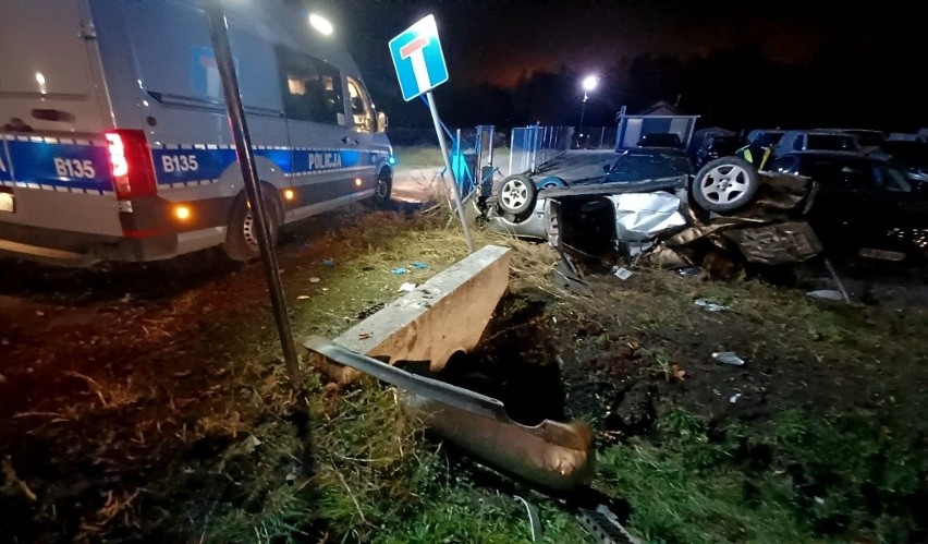 Wypadek w Gajkowie pod Wrocławiem 17.11.2022