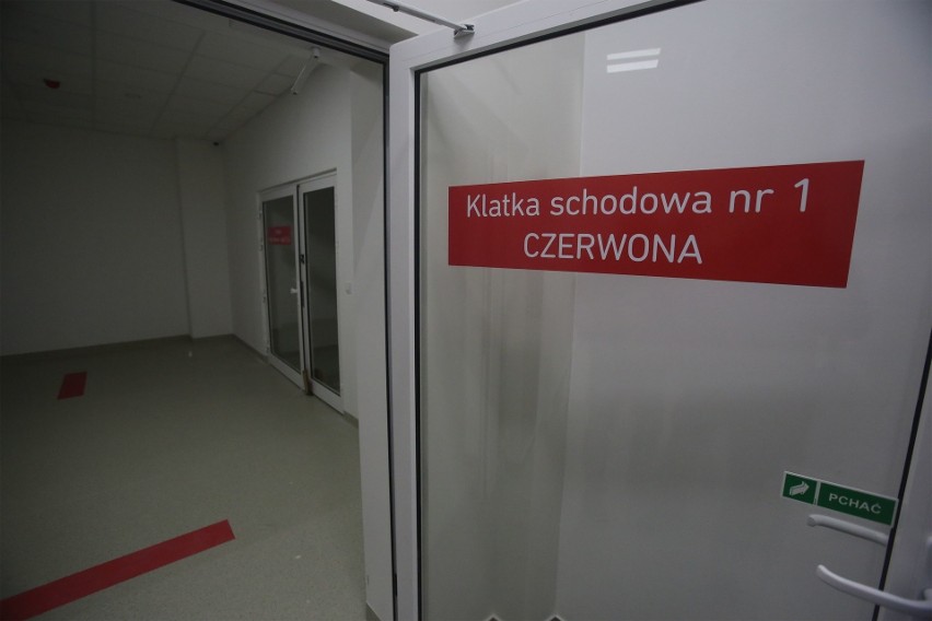 Szpital tymczasowy na Pomorzanach w Szczecinie.
