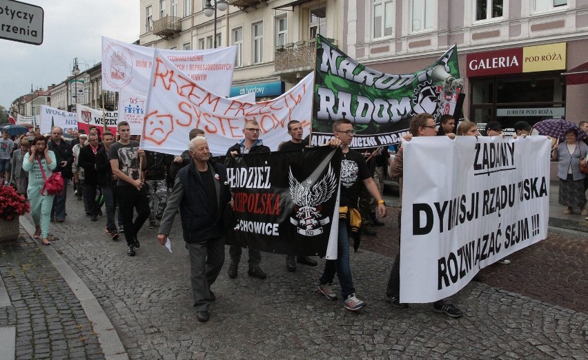 Antyrządowy protest w Radomiu