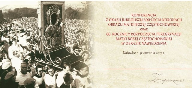 Konferencja z okazji 300-lecia koronacji Obrazu Matki Boskiej Częstochowskiej odbędzie się 9 września 2017 w Katowicach