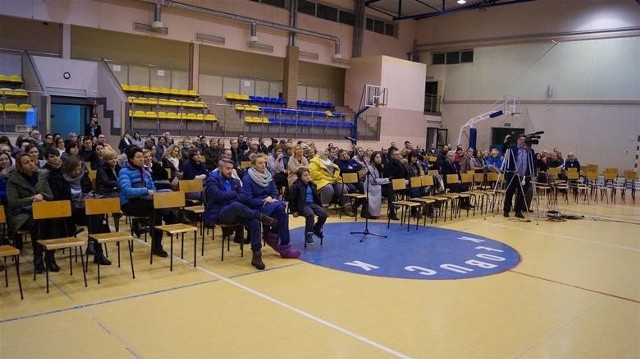 Spotkanie informacyjne w sprawie likwidacji Gimnazjum w Kłobucku w 2017 roku