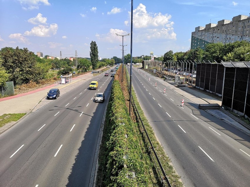 Rejon ulicy Opolskiej, budowa linii tramwajowej na Górkę...