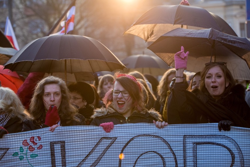 Strajk kobiet w Krakowie