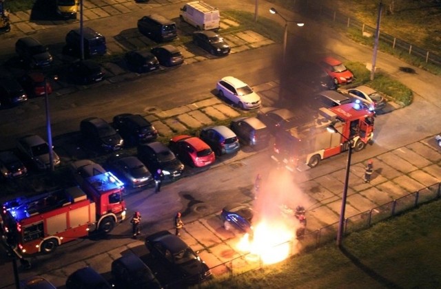 Pożar samochodu w Mysłowicach. Podpalenie?