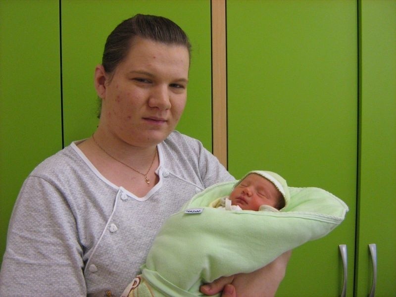 Oliwia Wilga z mamą