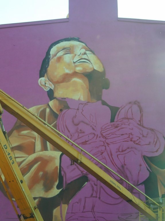 Nowy mural powstaje w dzielnicy Lipiny, przy ul....