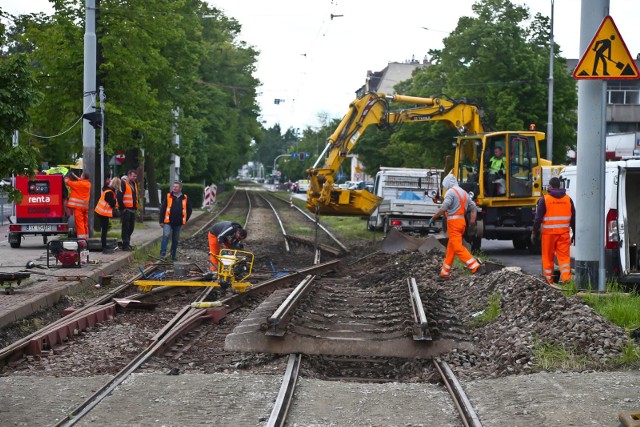 Prace remontowe na torowiskach we Wrocławiu w 2023 r. pochłoną łącznie 82 mln zł. Zdjęcie ilustracyjne.