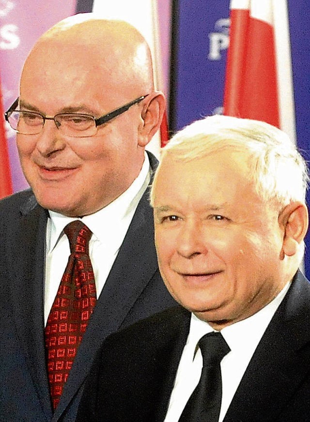 Ryszard Nowak i Jarosław Kaczyński w Nowym Sączu