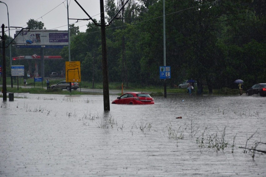 Burza z ulewą w Łodzi 11.05.2018