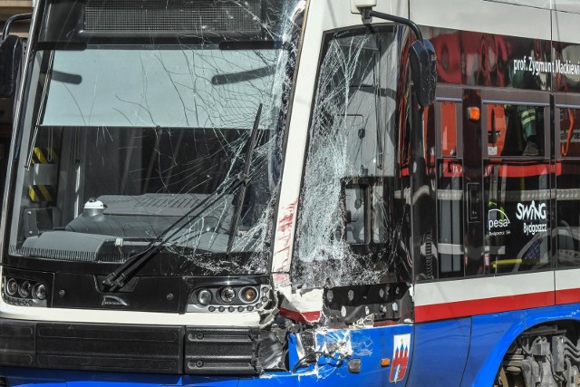5 maja około godz. 9.00 doszło do zderzenia tramwajów w Bydgoszczy.