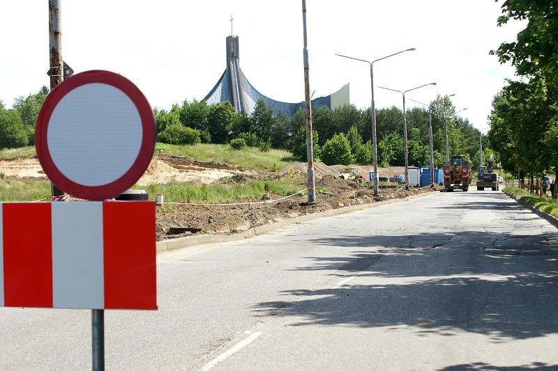 Budowa słupskiego ringu. Ul. Piłsudskiego zamknięt...