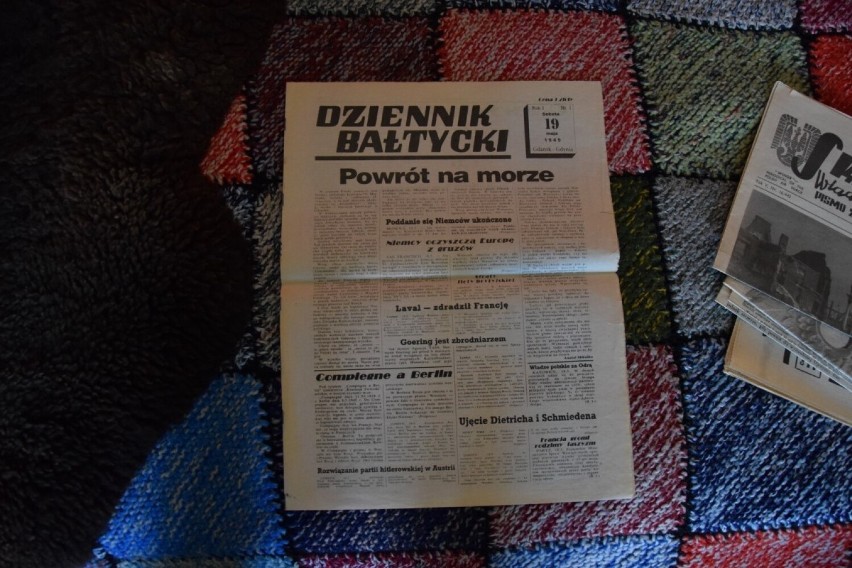 Pierwsze wydanie "Dziennika Bałtyckiego". Dokumentalista z Wejherowa pochwalił się swoim egzemplarzem