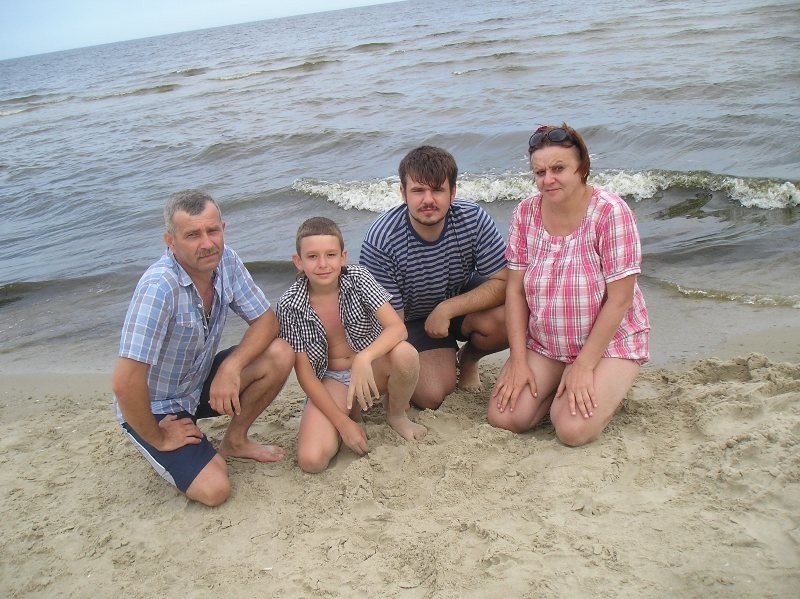 "Zdjęcie zostało wykonane na plaży w Jantarze, gdzie...