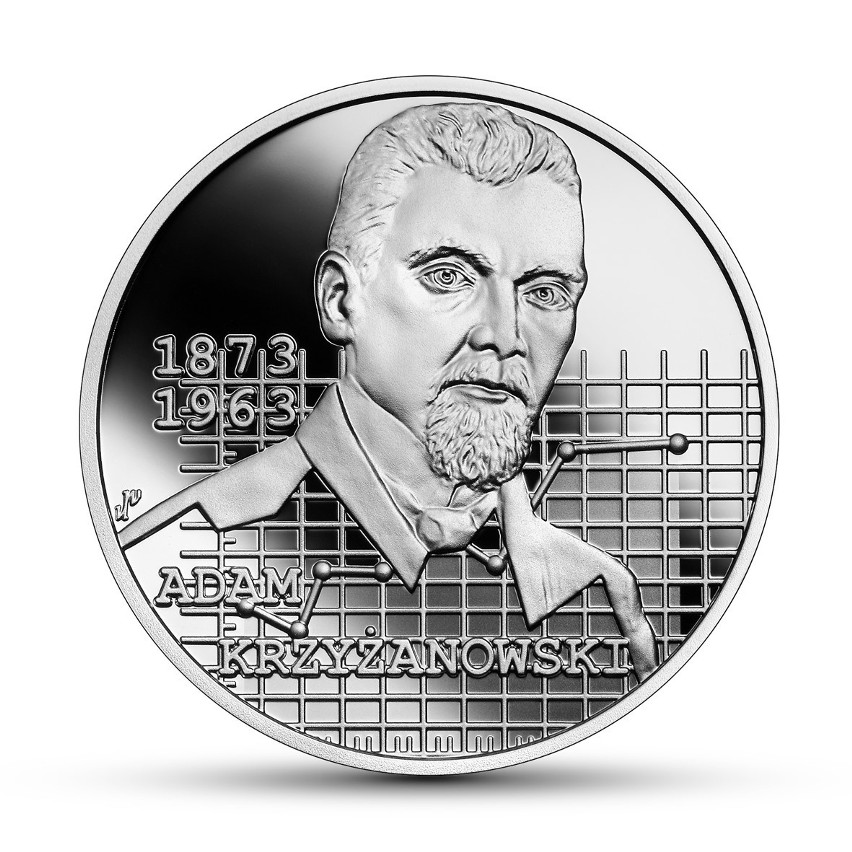 Adam Krzyżanowski na monecie z serii "Wielcy polscy...