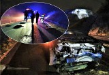 Powiat wadowicki. Samochód osobowy zderzył się z gromadą ośmiu dzików w miejscowości Skawce 