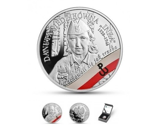 Nowe srebrne monety kolekcjonerskie  nominale 10 zł z Inką i...