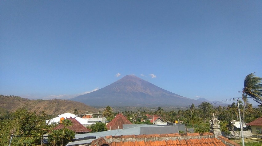 Tak wulkan Agung wyglądał przed erupcją