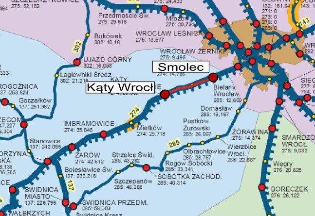 Na linii Wrocław - Wałbrzych kolej zburzy stare mosty i wybuduje nowe (MAPA)