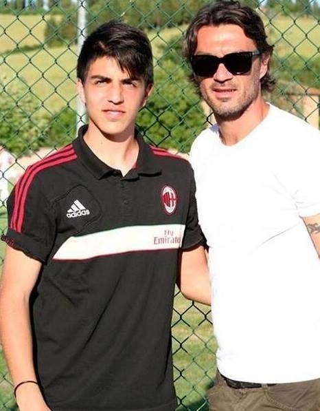 Christian Maldini z ojcem Paolo