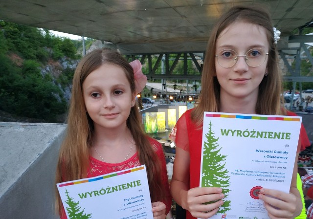 Inga i Weronika otrzymały wyróżnienia na festiwalu harcerskim. Uroczysty koncert galowy odbył się w amfiteatrze Kadzielnia w Kielcach.