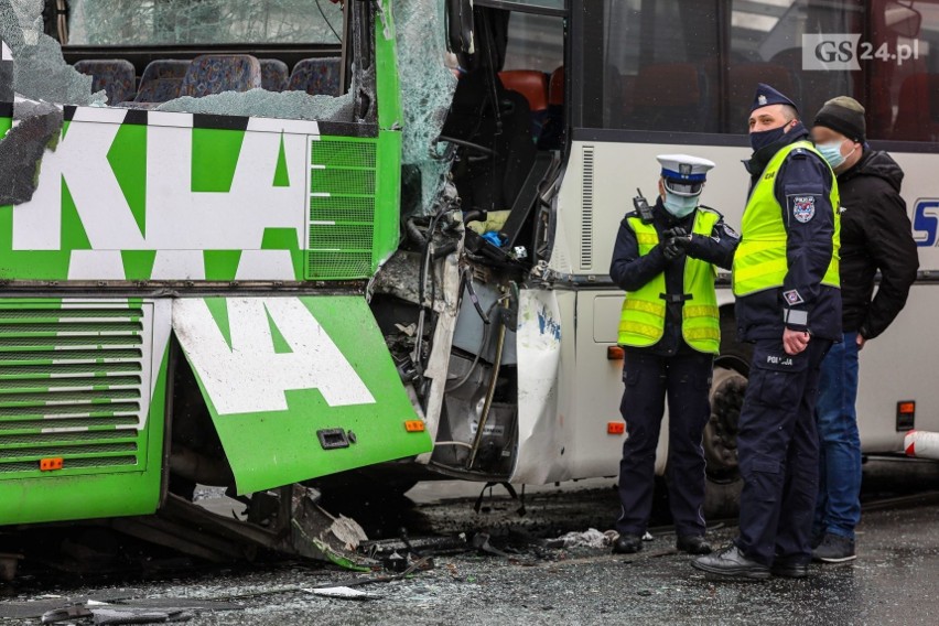 Zderzenie autokarów w Szczecinie. Do wypadku doszło...